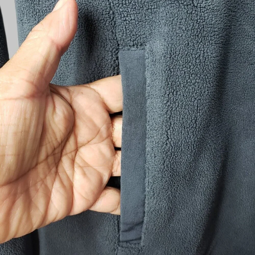 32 Degrees Heat Womens 1/4 Snap Fleece Pullover Sweater Woodland Grey Xsmall - Picture 6 of 9